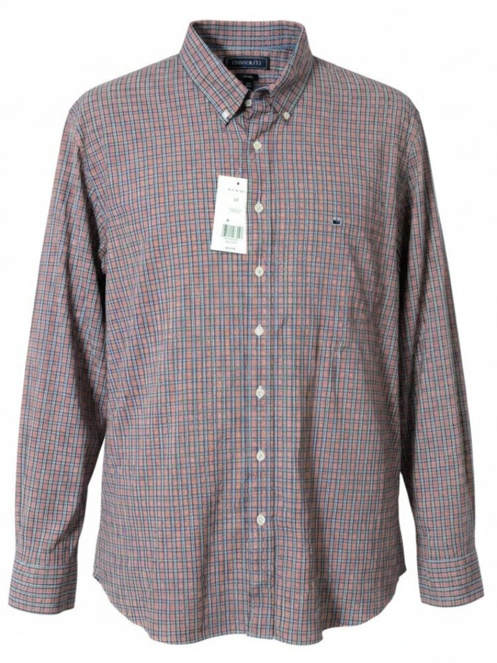NEW Crown & Ivy Shirt Mens 2XL Tall Plaid Long Sleeve Button Down Big & Tall